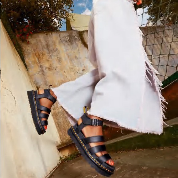 Doc Martens Blaire chunky heel strap gladiator sandals women size 6 - Picture 2 of 12